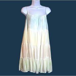 Storia Tiered Boho Dress Small Beach Coverup Babydoll Fairycore Peasant Ethereal